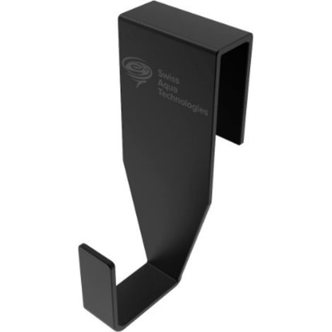 Swiss Aqua Technologies Crochet suspendu en acier inoxydable pour écran de douche SAT Walk-In, pose facile sans perçage, noir mat (SATWIHACEKC) (1/3)