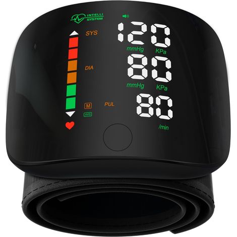 Tensiomètre de  transfrontalier, tensiomètre de , instrument de mesure électronique automatique de la tension artérielle à domicile, version LED tactile rechargeable au  (version anglaise)