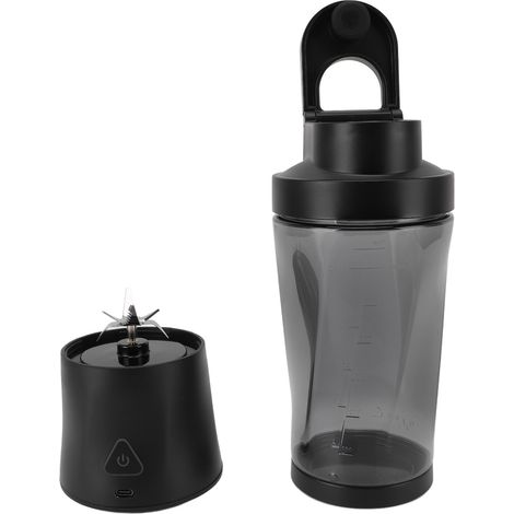 Mixeur personnel 6000mAh à recharge USB 6 couteaux auto-nettoyant extracteur de jus nomade avec bouchon pour milk-shakes et smoothies (1/5)