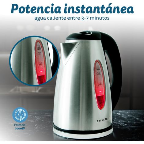 Hervidor Grunkel HV-16GX Acero Inoxidable 2200 W 1,7 L (1/5)