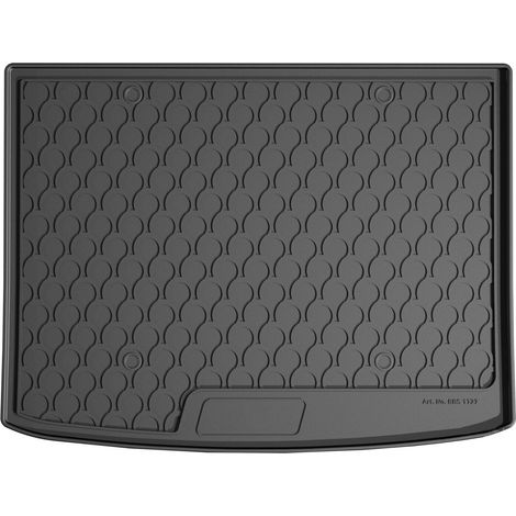 Vasca baule su misura in gomma sintetica - compatibile per  Audi A3 Allstreet (03/24) baule alto -  Audi A3 Sportback (05/20) baule alto