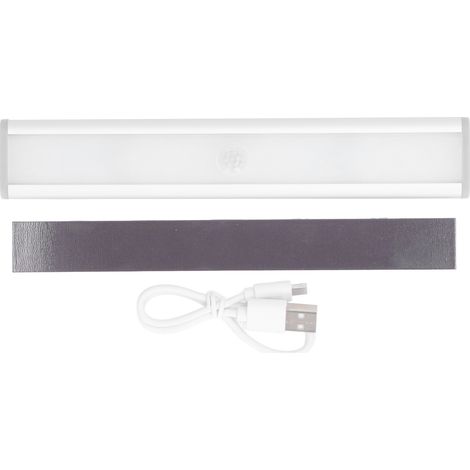 Luci a LED con sensore di movimento, alimentate a batteria, magnetiche, 276 lumen, 3 velocità, luce bianca, barra luminosa notturna per sottopensile, armadio, corridoio, scale.