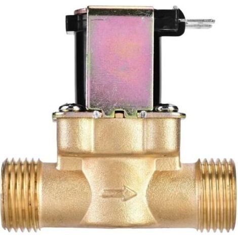 Électrovanne - Laiton 1/2 Pouces - DC 24 V - Normalement Fermée - Pour Contrôle Eau - 1 Pièce (1/4)