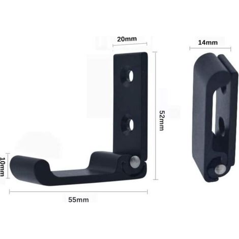 Ganci da parete – non specificati – 3 pezzi – lega di alluminio – pieghevoli a 90° – capacità di carico: 15 kg (1/3)