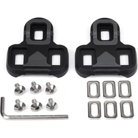 Paire de cales de vélo pour pédales et chaussures - Vélo d'intérieur, route et extérieur - Lot de cales pour cyclisme (1/5)