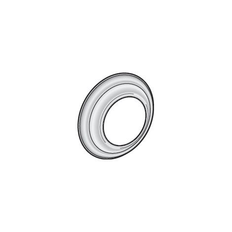 Poujoulat – Rosace de propreté intérieure/extérieure 60mm – Finition chrome – Pour installations esthétiques et fonctionnelles – Compatible avec PGI
