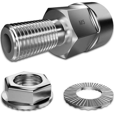 Adaptateur d'essieu de vélo pour M5, Adaptateur Universel pour essieu de vélo, Adaptateur D'attelage de Remorque de vélo, Intérieur 5 mm, Extérieur 10 mm, compatible avec plupart des remorques de vélo (1/5)