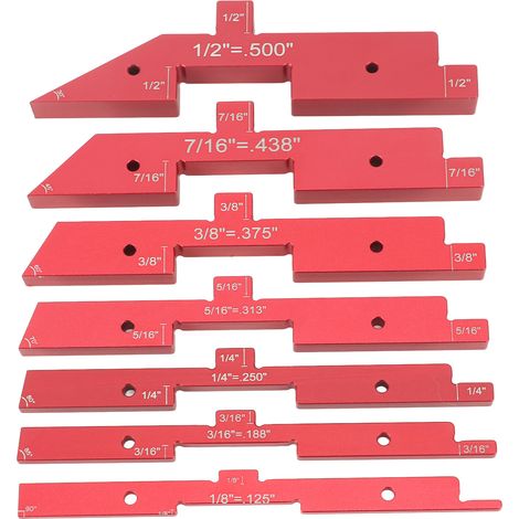 7-teiliges Frästisch-Einstellset, Aluminium-Unterlegscheiben zur Höhenverstellung, Zubehör für Säge und Frästisch, Ausrüstung für die Holzbearbeitungswerkstatt. (1/5)