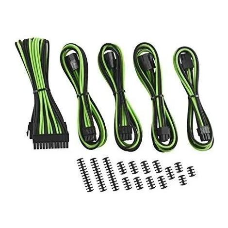 CableMod Classic ModMesh Verlängerungsset Schwarz und Hellgrün
