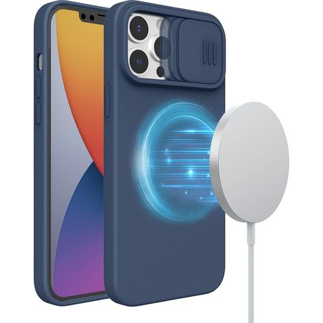Marineblaue Hülle für iPhone 13 Pro Max, geschlossene Kamera, robust (1/5)