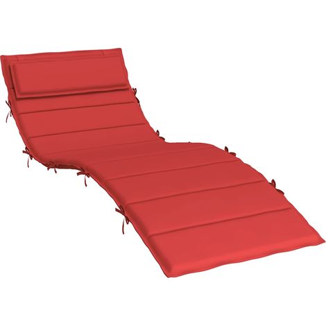 Maison Exclusive - Sonnenliegen-Auflage Rot 180x60x4 cm Oxford-Ge (1/5)