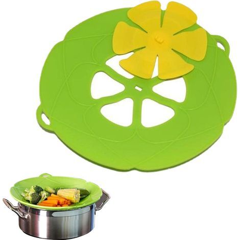 Housse Anti-débordement en Silicone, Couvercle Anti-débordement, Cuisine à Haute température pour Couvercle Casserole pour la Cuisson (1/5)