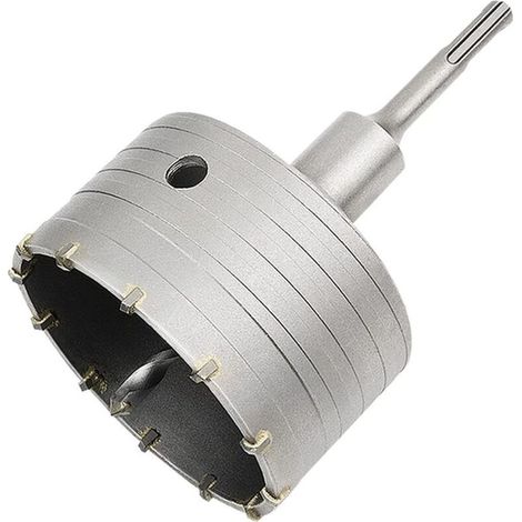 Scie à Cloche Trépan Béton avec Adaptateur SDS Plus 110 mm, Pour Brique Béton Ciment Pierre (100mm+110mm SDS Plus Adaptateur) (1/5)