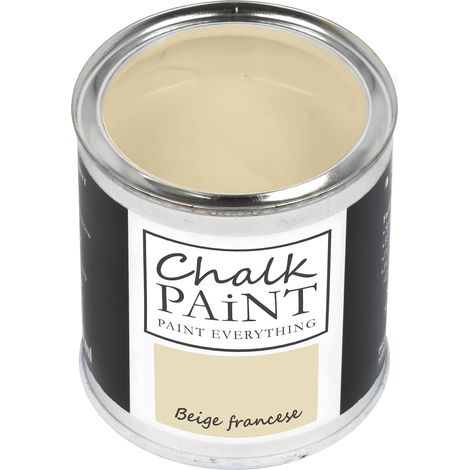 CHALK PAINT EVERYTHING Beige Francese 250 ml - SENZA CARTEGGIARE Colora Facilmente Tutti i Materiali (1/4)