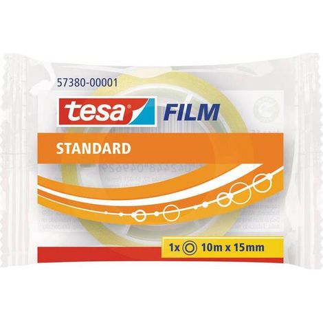 50 x NASTRO TRASPARENTE TESA CARAMELLA 15MMX10M
