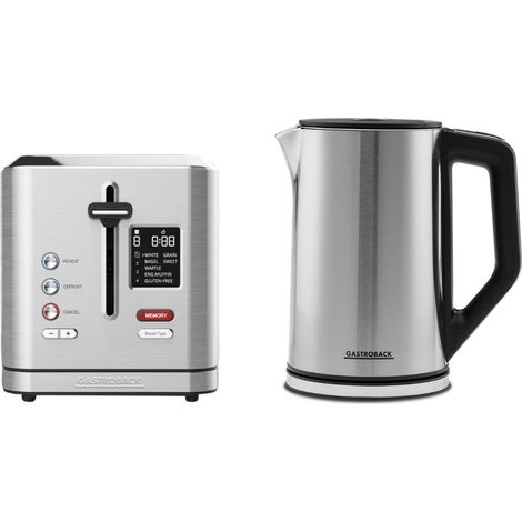 Kettle & Toaster Set, 2 Slice, Design Collection by Gastroback, GBDES2