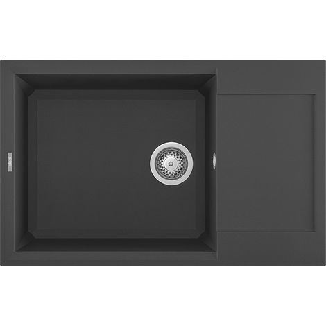 Lavello Elleci Incasso 1 vasca 78x50 Easy 310 Granitek Antracite LGY31059