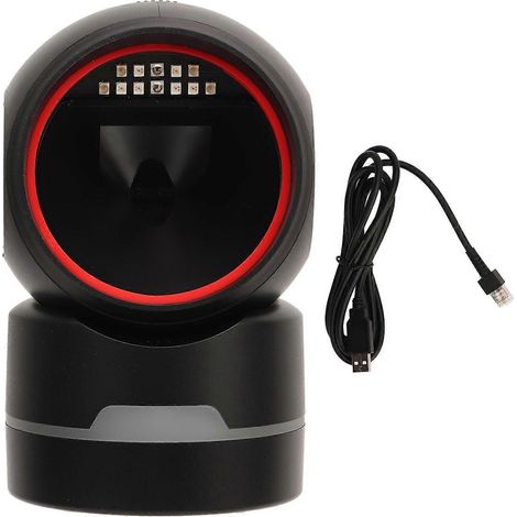 Barcode-Scanner mit automatischer Erkennung, Weitwinkel, USB-Anschluss, Plug & Play, freihändig, Desktop-fähig, 1D, 2D, QR-Code, Barcode-Scanner