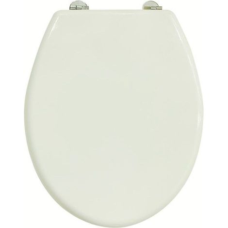 Trade Shop - Cubierta De Asiento Cubierta Wc Water Universal Baño Bisgo Blanco Steel 69005 -