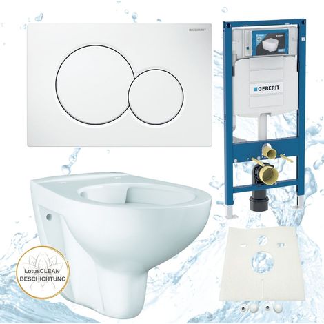 Geberit Vorwandelement Sigma Grohe WC spülrandlos Komplettset (1/4)