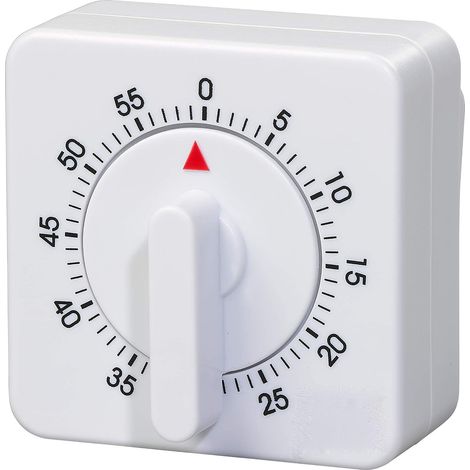 NALOOKAMIC Mechanical Kitchen Timer,60 Minutes/1 Hour Mechanical Timer Portable Kitchen Timer Count Down Alarm Reminder for Kitchen Cooking Class Training Rotation Control (1/5)