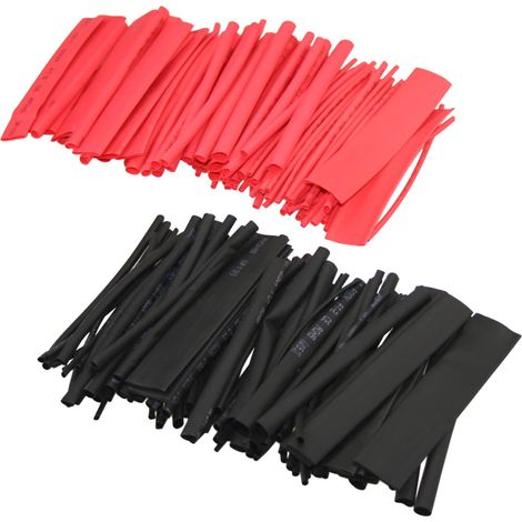 Schrumpfschlauch Sortiment 200 teilig rot und schwarz Set lose in Tüte (1/5)