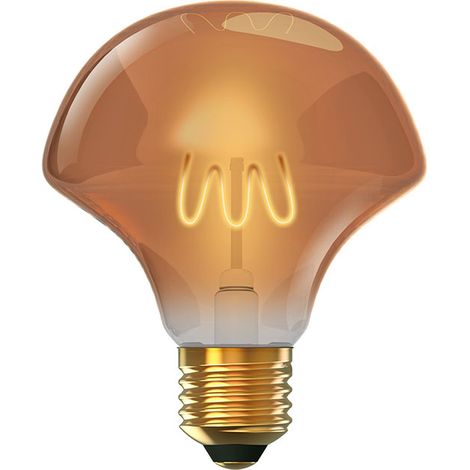 Ampoule e27 (épaisse) flor classic decoled d125 4w 1800k 300lm amber-a+