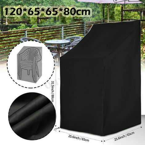 Chaise de jardin imperméable, housse de protection extérieure pour chaise pliante, couvre-siège pour terrasse, parc et patio, lot de meubles de plein air (1/5)