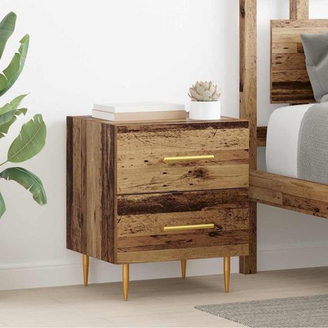 Nachttisch Altholz 40 x 35 x 47,5 cm Holzwerkstoff