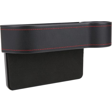 Boîte de rangement multifonctionnelle pour coutures de sièges auto - Accessoire intérieur automobile (Sièges passager avant noirs) (1/5)