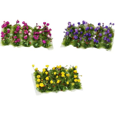 Modèle de simulation statique de grappe de fleurs à 3 boîtes