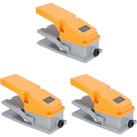 3X Pied Lt4 Interrupteur En Aluminium Caisse À PéDale Interrupteur À PéDale pour Machine Outil Contrôle Contact D'Argent (1/5)