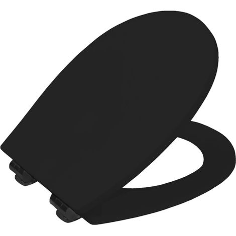 Abattant WC frein de chute BEMIS Hudson bois noir mat