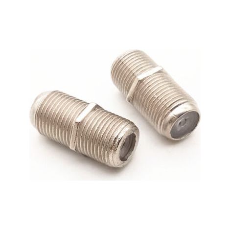 FITAGS F Plug Femelle à Femelle Coupleur de Câble Coaxial Extension pour F TV Adaptateur de Câbles Coax Radio, Antenne TV Câble Coaxial F-Connectors Adaptateur Satellite Type F Connecteur -2Pack (1/5)