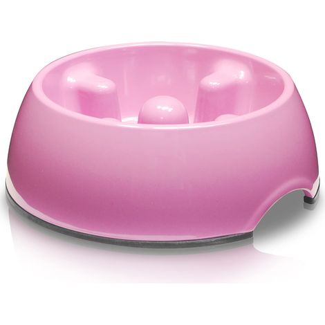 Gamelle pour Chien Rose XS Base antidérapante Facile à Nettoyer Favorise Une Alimentation Saine (1/5)