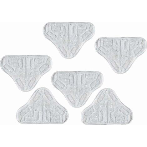 Lot de 6 chiffons en microfibre lavables pour balai vapeur H2O x5 (1/5)
