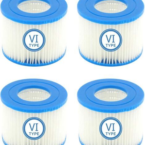Cartouches filtrantes de rechange pour piscine Bestway Flowclear VI (4 pièces) (1/5)