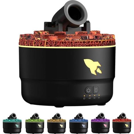 200-ml-Diffusor für ätherische Öle, Kaltnebel-Luftbefeuchter mit 7 Lichtfarben und Timer, automatische Abschaltung bei Wassermangel.