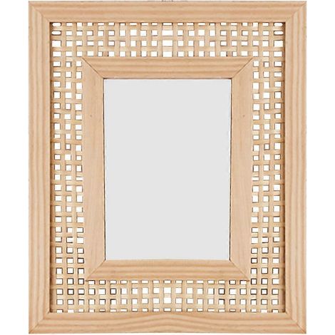 Cadre photo artisanal tissé, cadre photo rustique, cadre photo tissé pour la maison-28x23cm