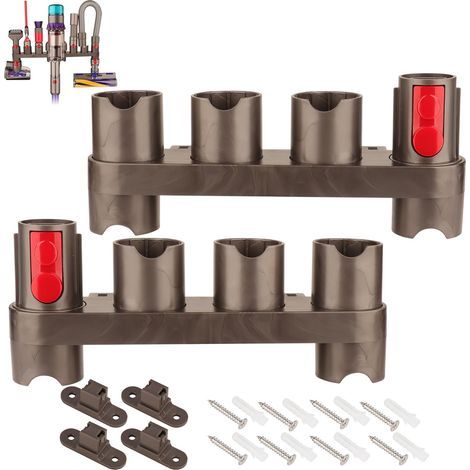 Ninthseason Support Accessoires Brosses Outils Attachement Organisateur Station D'accueil Mural Support pour Dyson Gen5 V15 V12 V7 V8 V10 V11 SV10 SV11 Aspirateur sans fil (2 pièces) (1/5)
