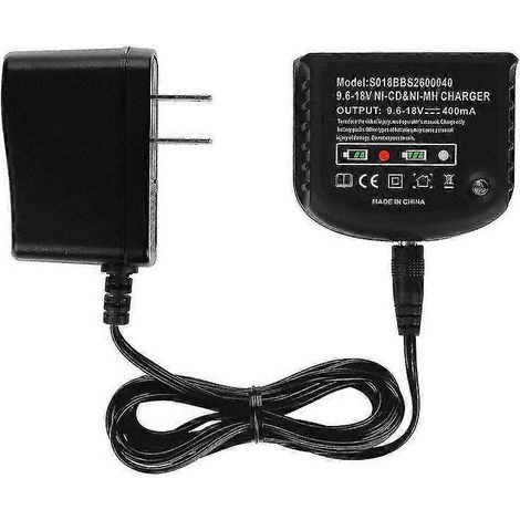 9,6V-18V Ladegerät für Black & Decker, Black & Decker Ni-Cd Ni-MH A18 HPB18 A14 HPB14 A12 Hblack Ladegerät