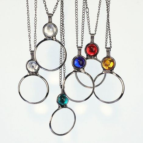 Loupe - Collier Pendentif avec Loupe Intégrée - Pour Lecture de Petits Textes - 80 cm - 1 Pièce (1/5)