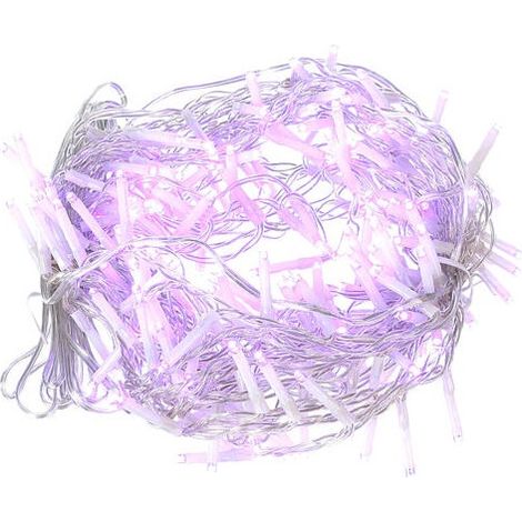 Giocoplast minilucciola natalizia 8 metri per esterno 192 led viola 14310437 (1/2)