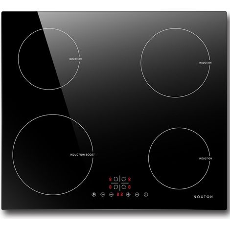 Plaque induction encastrable 4 feux 6400W – Fonction Boost 180W – Contrôle tactile – Sécurité enfant – Minuterie – 220-240V (1/5)
