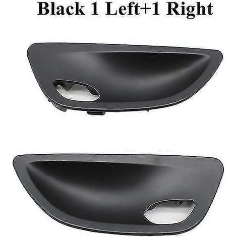 Poignées de porte intérieures (cache-poignées) pour BMW Série 5 F10 F11 F18 (2010-2017), couleur noir et beige - Paire (1/5)