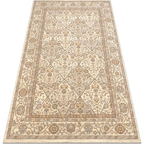 Alfombra de lana SOHO 477.27.LA100 OSTA - Rombo, marco geométrico natural beige beige 160x240 cm (1/5)