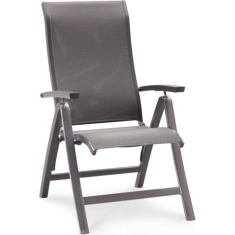 Best Larino Klappstuhl Gartenstuhl Folding Chair Anthrazit 62 x 68 x 110 cm (1/4)