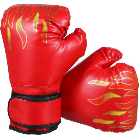 Gants boxe enfant 3-8 ans, mousse souple, gants entraînement sécurité (1/5)