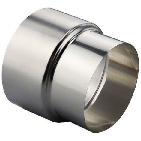Acier Inoxydable Poêle Tuyau Réducteur Tube Connecteur Cheminée Conduit Doublure Adaptateur - Ø80mm / Ø60mm(1 pcs) (1/3)