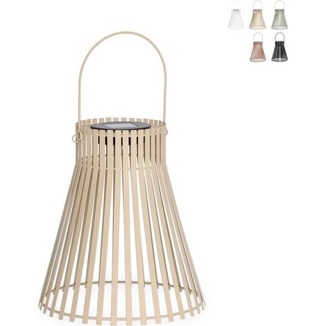 4 faroles solares LED para exterior y jardín Estel YES - Beige (1/3)